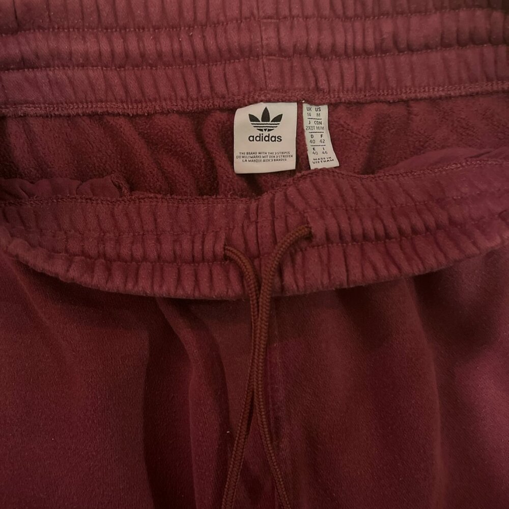 Adidas Original Women's Maroon Jogger Sweatpants - Picture 4 of 5